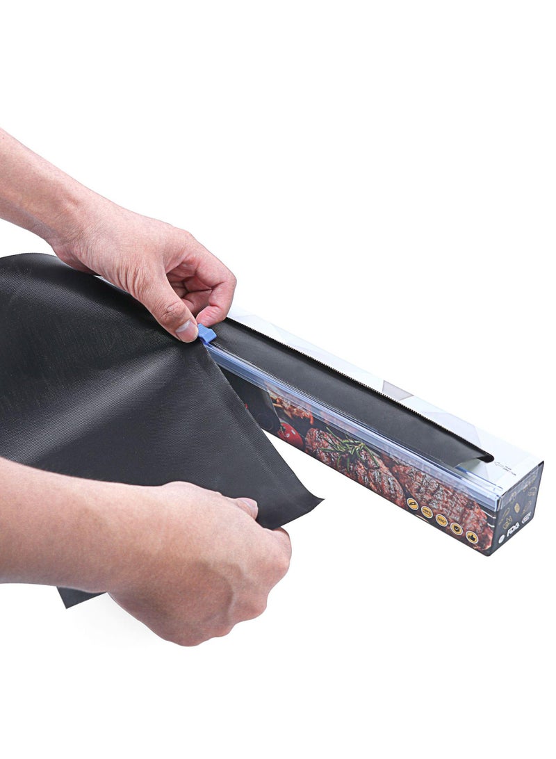 واي آند دي 1 متر حصيرة شواء مانعة للالتصاق للشواء مع شريط تقطيع - Image 5