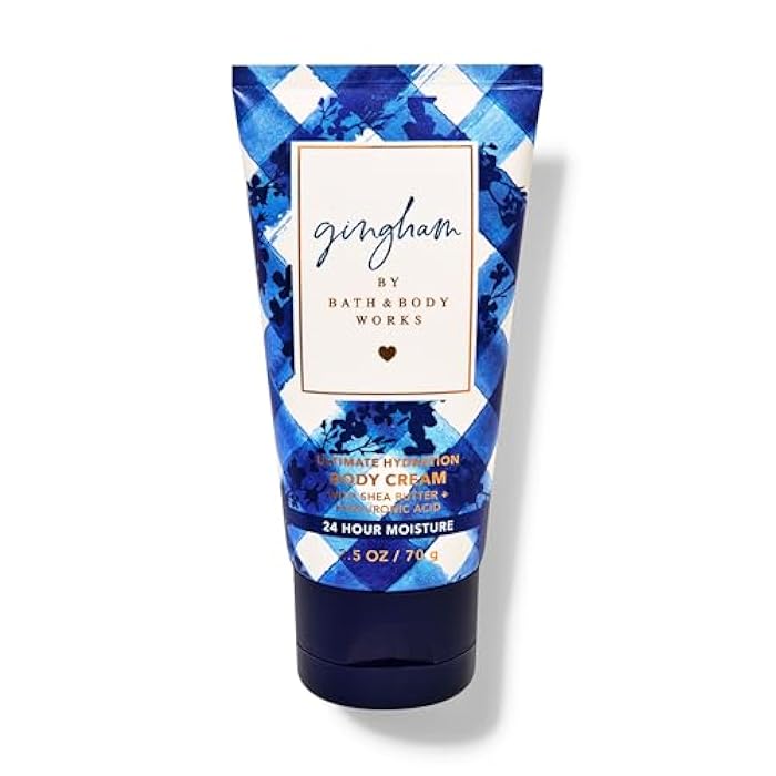 Bath & Body Works Bath and Body Works Gingham Travel Size Ultimate Hydration Body Cream |70 g / 2.5 oz |Travel Size Ultimate Hydration Body Cream|Fresh Fragrance|Unisex - Image 1