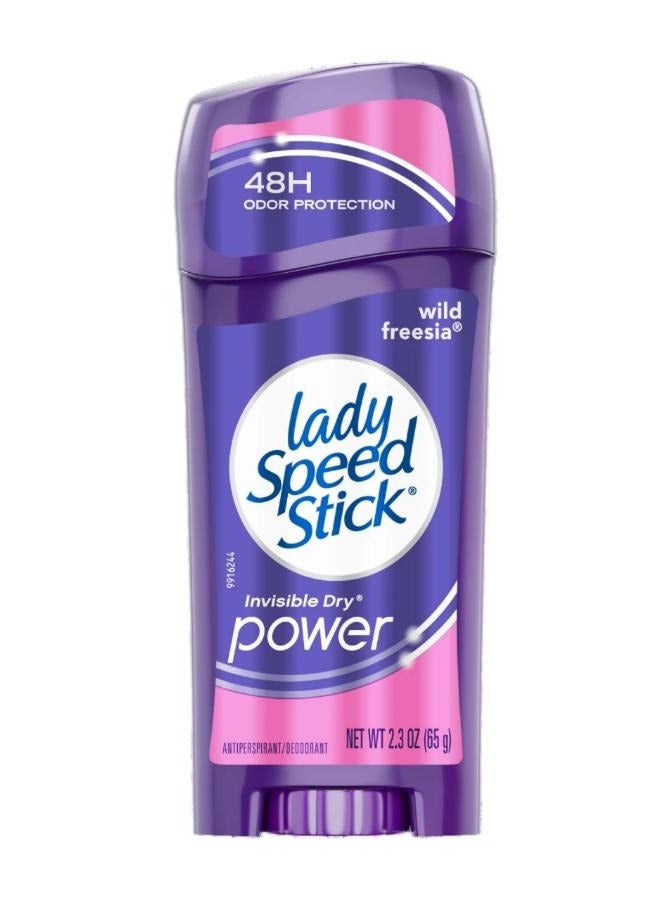 ليدي سبيد ستيك مزيل عرق جاف غير مرئي برائحة الفريزيا البرية للنساء 65 جرام