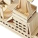 penepico Premium 300 Pcs Natural Wooden Building Blocks for Kids Ages 312Pine STEM Construction Toy OpenEnded Classic Building Blocks Set for Castles Bridges Towers Educational Learning Gift 47 in - Image 4