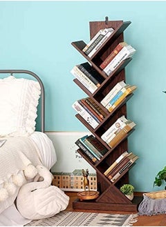 Home Gallery Tree Bookshelf 9-Tier Book Rack natural wood  - Image 1