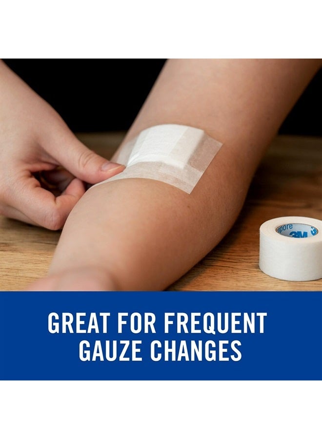 Nexcare Gentle Paper Tape, Medical Paper Tape, Secures Dressings and Lifts Away Gently - 1 In x 10 Yds, 2 Rolls of Tape - Image 4