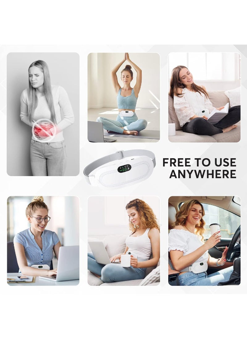 Rock Pow - Portable Heating Pad for Cramps and Back Pain Menstrual Cramp Relief Wearable Heating Pad for Women and Girls Wireless Heating Pads with 3 Temperature Setting & Battery Powered - Image 1