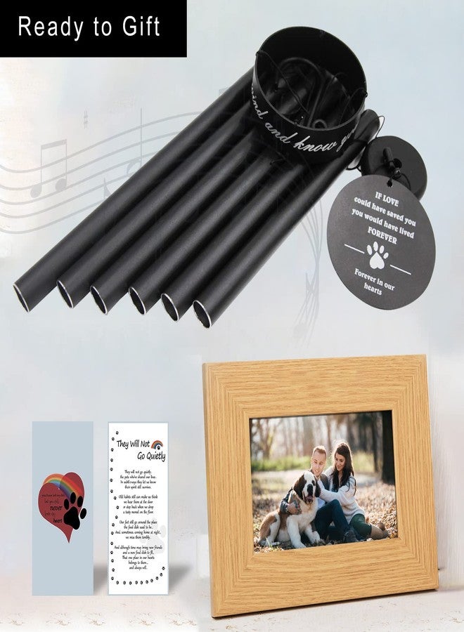 ASTARIN Pet Memorial Wind Chime, 30 Inches Paw Print Pet Remembrance Gift to Honor and Remember a Dog, Cat, or Other Pet, Premium Metal Wind Chime, Black - Image 3