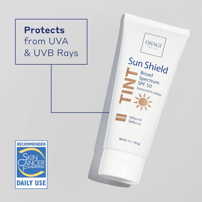 Obagi Sun Shield Tinted Sunscreen - Broad Spectrum SPF 50 Protection from the Sun - Warm Tint - 3 oz - Image 2