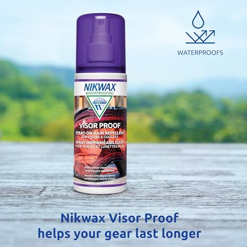Nikwax Visor Proof Spray-On Waterproofing, Adds Water Repellency and Enhances Clear Vision on Motorcycle Visors and Ski Goggles - Image 4