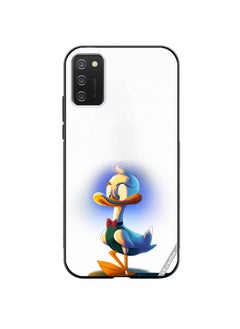 Protective Case Cover For Samsung Galaxy A03s Donald Duck Design Multicolour