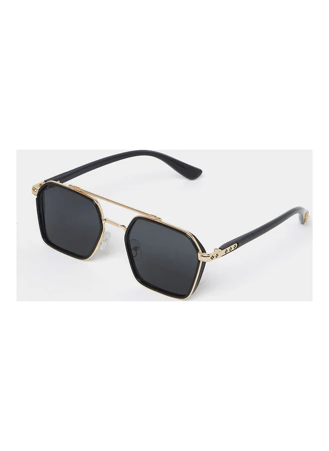 Styli Double Bridge Aviator Sunglasses