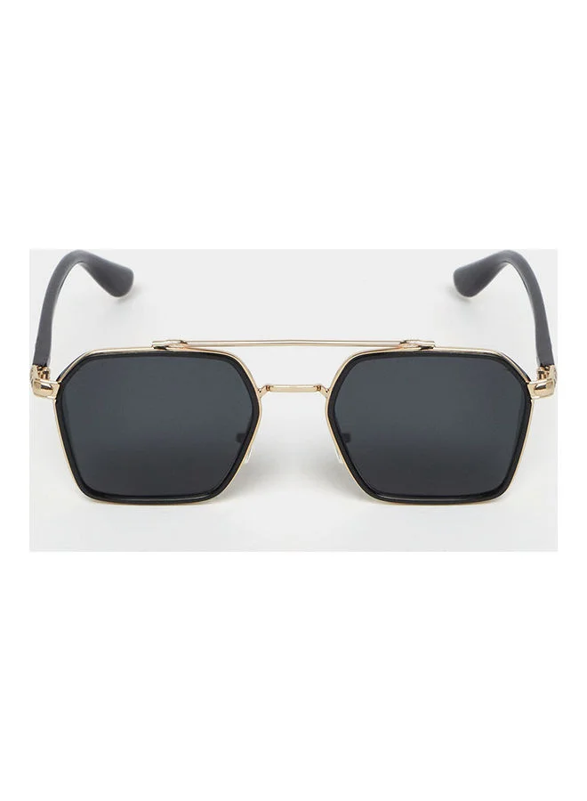 Styli Double Bridge Aviator Sunglasses