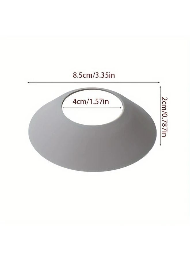 1pc Grey Silicone Sink Faucet Drain Pad Flexible Kitchen Drain Cover Prevents Water Damage - Image 4
