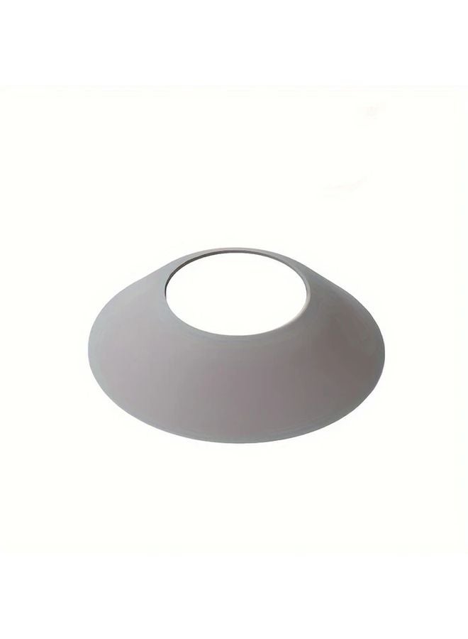 1pc Grey Silicone Sink Faucet Drain Pad Flexible Kitchen Drain Cover Prevents Water Damage - Image 1
