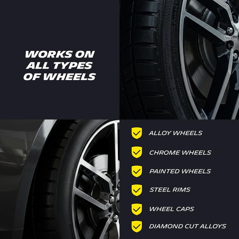 Michelin Wheel Cleaner 500ml | Powerful Brake Dust & Grime Remover | Acid Free Formula Safe on Alloy, Chrome & Painted Wheels Deep Cleaning Formula Restores Showroom Shine & Removes Iron Contaminants - Image 5