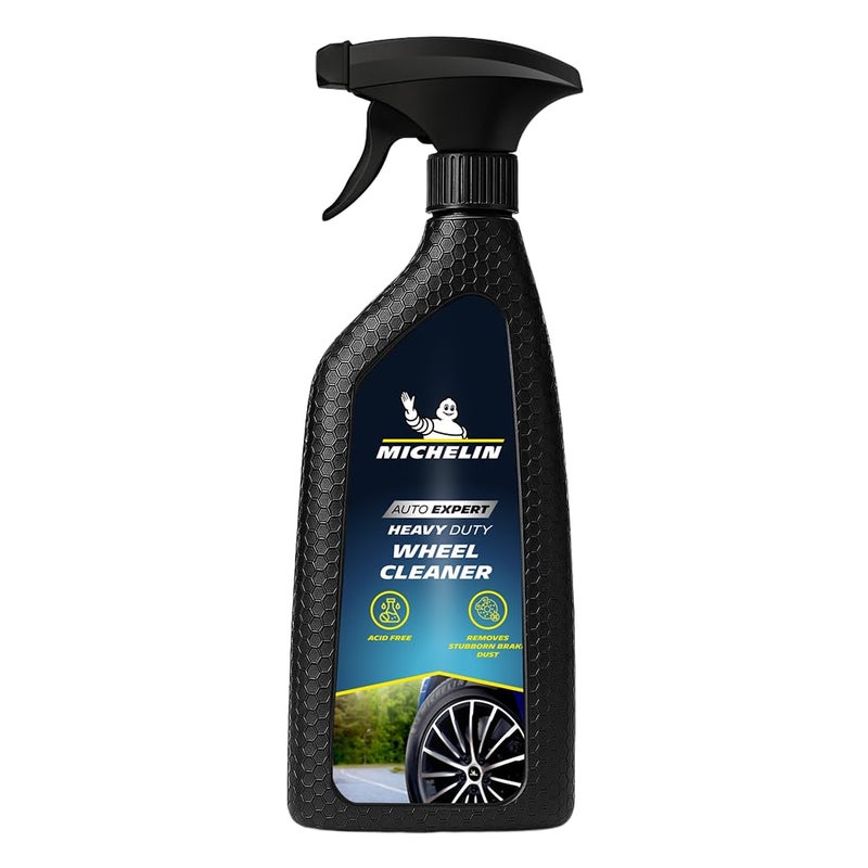 Michelin Wheel Cleaner 500ml | Powerful Brake Dust & Grime Remover | Acid Free Formula Safe on Alloy, Chrome & Painted Wheels Deep Cleaning Formula Restores Showroom Shine & Removes Iron Contaminants - Image 1