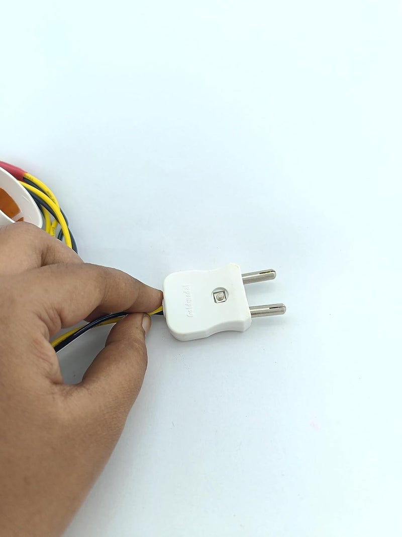 advancedestore advancedestore Bulb Holder Hanging Cable Cord Flexible Wire with 2 Pin Plug 10 Meter Wire Multicolorflex - Image 5