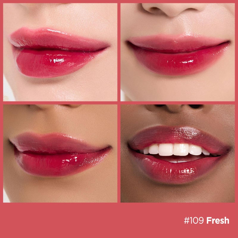 Laka Fruity Glam Lip Tint Mini, 1.9g/0.07oz, Glowing Lip Stain with Wide Color Spectrum, Hydrating & Lightweight Texture, Long-Lasting Bold Stain, Non-Sticky, Vegan, K-Beauty (#109 Fresh) - Image 2