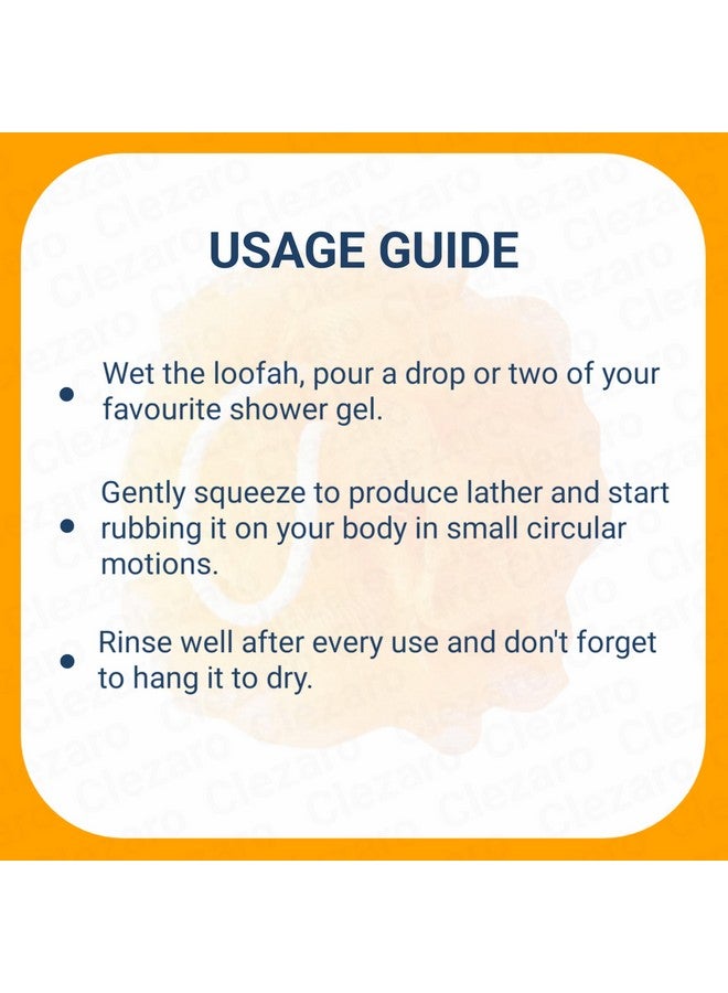 CLEZARO (Pack of 6) Body loofah for bathing | Extra Soft Bath Sponge Scrubber | Perfect Loofah for Women and Men | Exfoliating Loofah | Skin-friendly Loofah. (H93) - Image 5