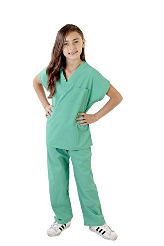 Natural Uniforms Childrens Scrub SetSoft TouchRole Play Costume Set Surgical Green 810 - Image 5