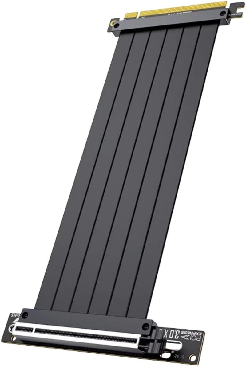 ordinarYone PCIe3.0/Pcie4.0 X16 Vertical GPU Extension Cable Fast Data Transfer and Flexible Graphics Card Positioning in Case - Image 1
