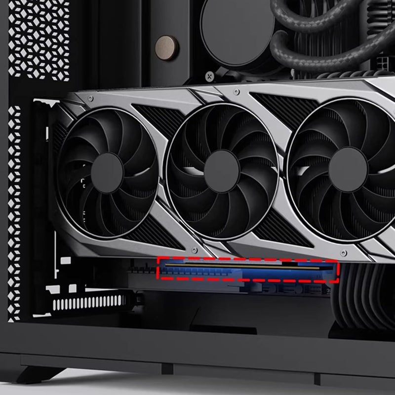 ordinarYone PCIe3.0/Pcie4.0 X16 Vertical GPU Extension Cable Fast Data Transfer and Flexible Graphics Card Positioning in Case - Image 2