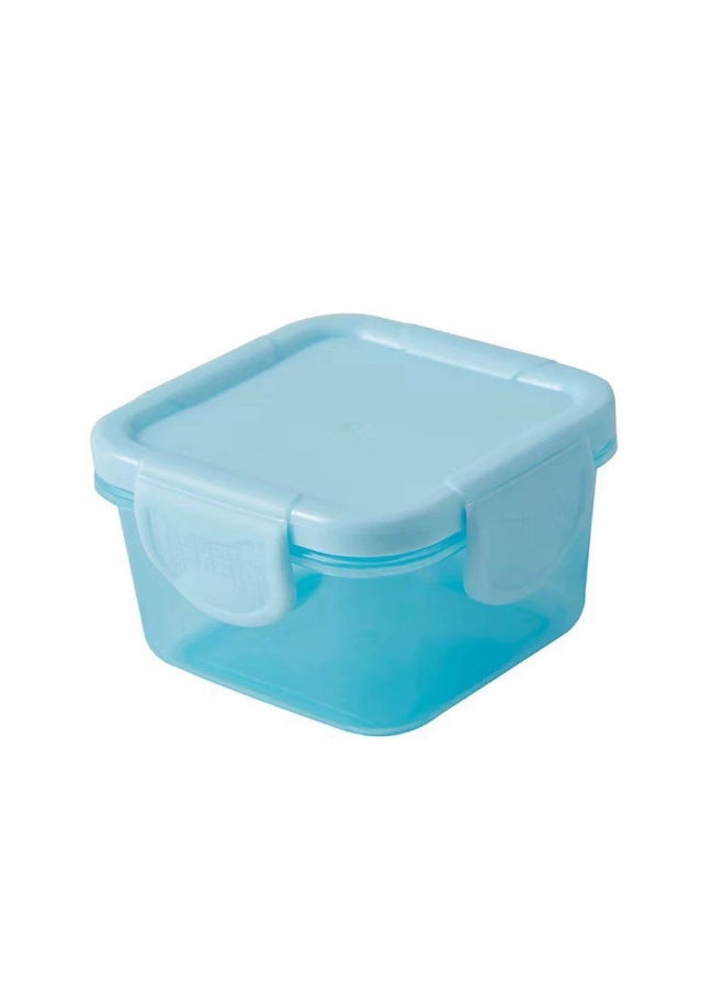 Mini Fresh-keeping Box Sealed Plastic Box Baby Food Supplement Box Can Be Cooked High Temperature Resistant Baby Transparent Storage Box Wholesale-Specifications:Blue  - Image 1