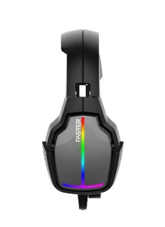 فاستر سماعة ألعاب أسرع مع ميكروفون عازل للضوضاء، 4 أنواع من الإضاءة الخلفية RGB  - Image 3