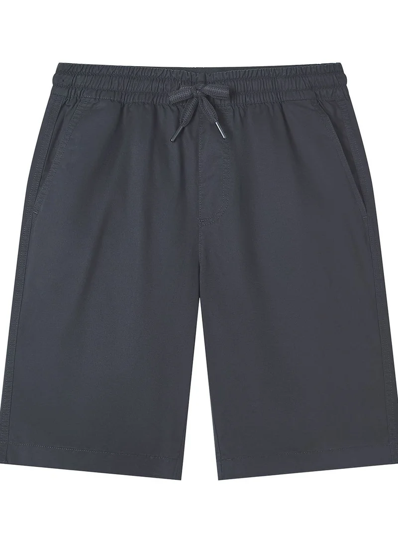 Men's Slim Peach Twill Elastic Shorts