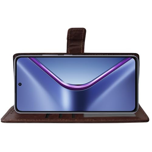 Casotec Flip Cover Back Case for Oppo K13 5G | Premium Leather Finish | Inbuilt Pockets & Stand | Flip Cover Back Case for Oppo K13 5G (Coffee) - Image 5