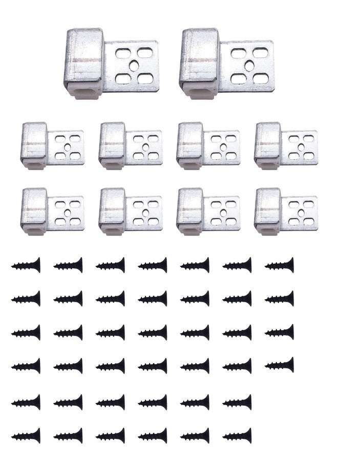 Begino Upholstery Furniture Spring Clips, 20pcs Couch Spring Repair Kit 4 Holes Snake Spring Buckle with 40pcs Screws for Sofa/Chair/Couch/Bed Spring Clips Repair Parts - Image 1
