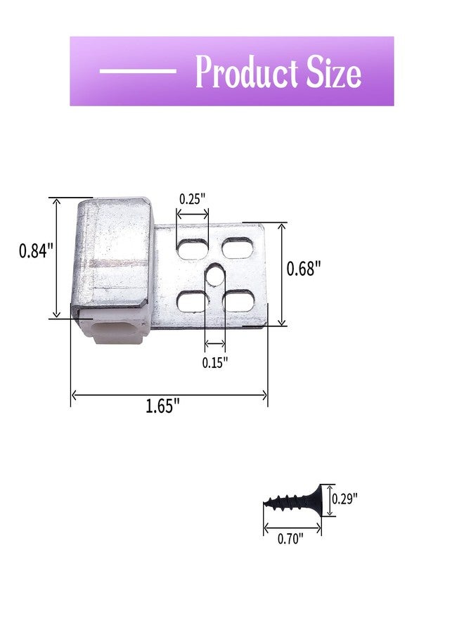 Begino Upholstery Furniture Spring Clips, 20pcs Couch Spring Repair Kit 4 Holes Snake Spring Buckle with 40pcs Screws for Sofa/Chair/Couch/Bed Spring Clips Repair Parts - Image 2