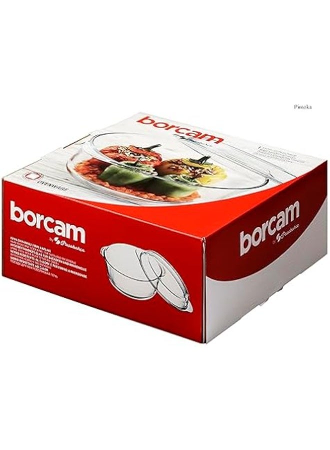 Paşabahçe Pasabahce Borcam Round Casserole 3150cc with Cover – Oven-Safe Cookware GB - Image 4
