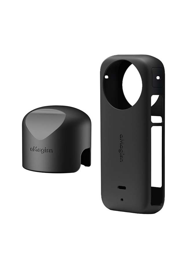 aMagisn Premium Silicone Body Case and Lens Sleeve for Insta360 X3 - Essential Protection Accessories for Insta360 X3 360-Degree Action Camera (Body Case + Lens Sleeve)  - Image 1