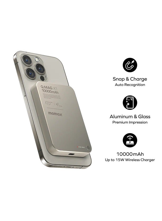 Q.Mag X1 Magnetic Wireless Power Bank 10000mAh - Gen 2