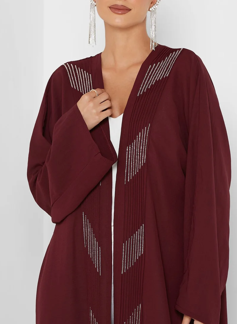 hayas closet Embellished Abaya