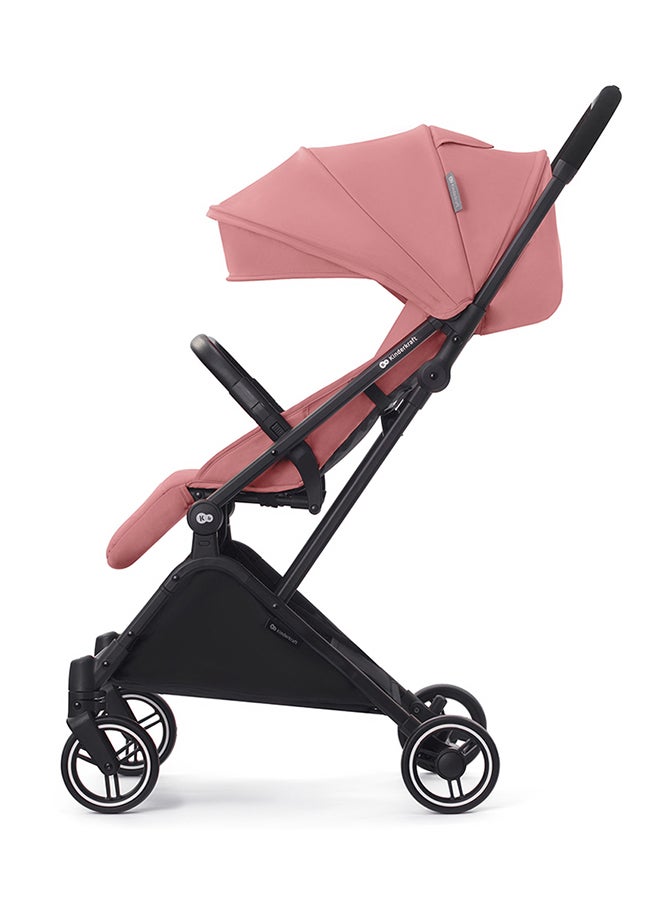 Kinderkraft عربة أطفال خفيفة 2 في 1 إندي2 + مقعد سيارة مينيك - وردي داليا - Image 3