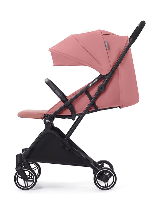 Kinderkraft عربة أطفال خفيفة 2 في 1 إندي2 + مقعد سيارة مينيك - وردي داليا - Image 4