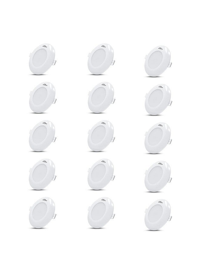 Murphy 3W Hexa Deep Junction Box LED Down Light (Warm White, Golden Yellow), Pack of 15 - Image 1