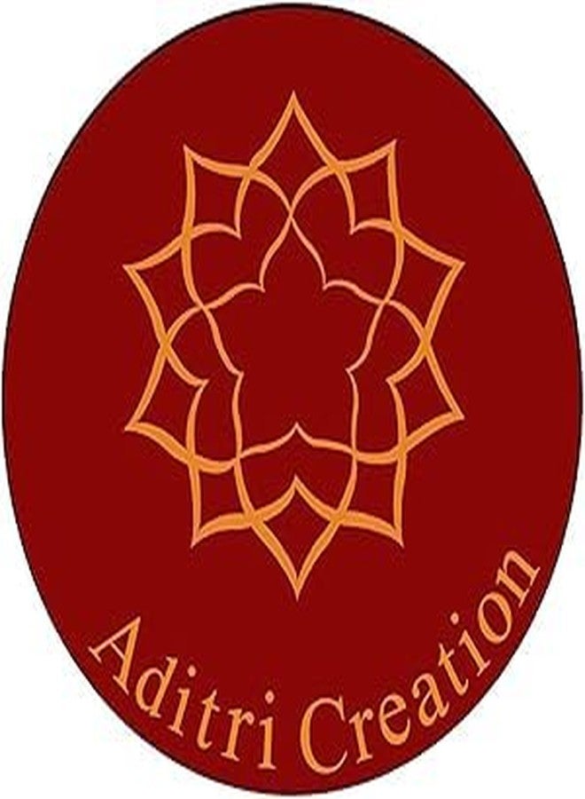 أديتري_كرييشن مجموعة من 3 قطع قماش صغيرة مخملية للزينة (المقاس: 12 بوصة × 9 بوصات) متعددة الاستخدامات، هدايا وديكورات هندية تقليدية للمهرجانات ورأس السنة الجديدة (برتقالي، أخضر، أصفر) - Image 4