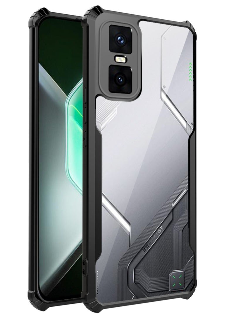 Protector Phone Case for Infinix GT 30 Pro/ Infinix GT 30 TPU+PC Transparent Phone Case with Four Corners Thickened Airbag,Yellow-proof, Shock-proof and Drop-proof Phone Cover