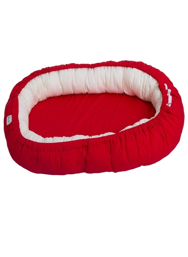 Get It Baby Boy's And Girl's Cotton Nest Sleeping Bed (Red) - Image 2
