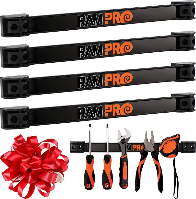 Ram-Pro 12" Magnetic Tool Holder Strip - A Tool Magnet Bar for Garage Organization, Shop Organization, and Workbench Accessories, Best Father's Day Gift, Easy To Install in Workshop, Mounting Screws Included. - Image 1