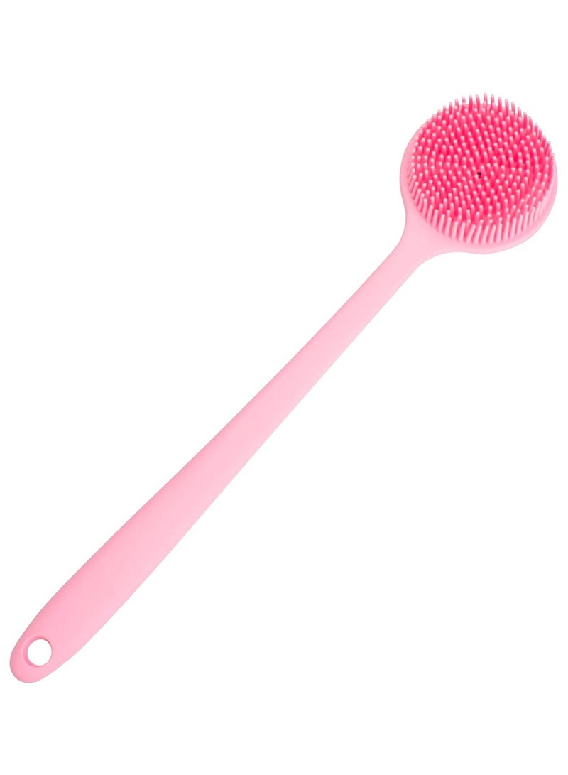 Shower Brush Silicone Bath Body Brush with Soft Bristles Back Scrubber Brush for Men Women Shower Exfoliating and Massage - Image 1