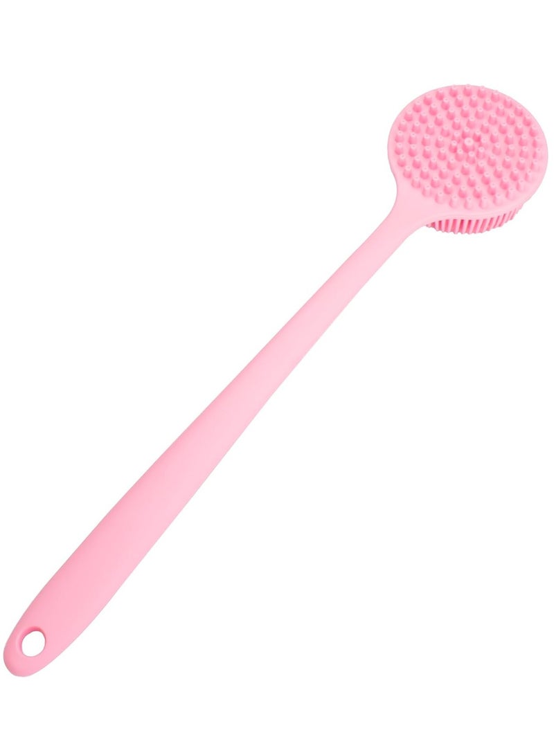 Shower Brush Silicone Bath Body Brush with Soft Bristles Back Scrubber Brush for Men Women Shower Exfoliating and Massage - Image 4