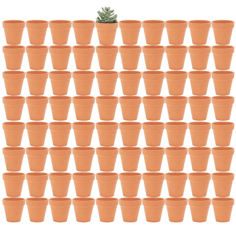 Yishang Yishang 2 inch Small Terracotta Pots with Drainage HolesMini Clay Ceramic Pottery PlanterCactus Flower Nursery Terra Cotta Pots for IndoorOutdoor Succulent Plants Crafts Wedding Favor80 Pack 