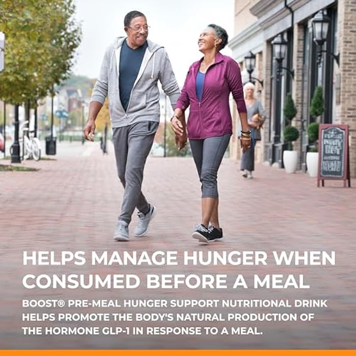 Boost مشروب BOOST لدعم الجوع قبل الوجبة الغذائية، يعزز استجابة GLP-1 الطبيعية للوجبة، 10 جرام بروتين مصل اللبن، 45 سعرة حرارية، جاهز للشرب وخالي من الدهون، نكهة الموكا، زجاجة سعة 4.2 أونصة سائلة (125 مل) (عبوة 4)  - Image 2