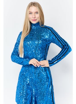 adidas Originals Women Sportswear Fit Outdoor Dress, Blue  - Image 2