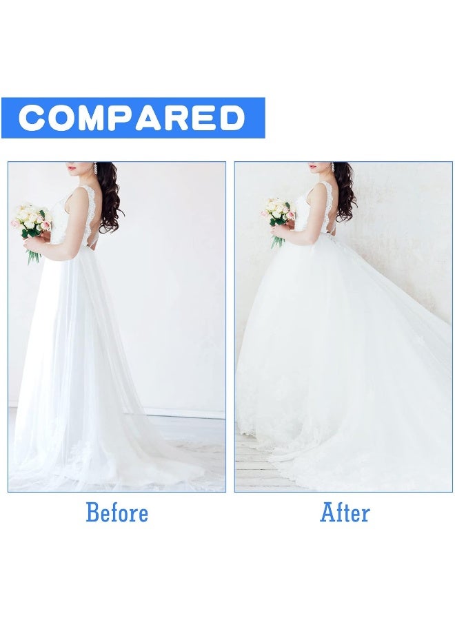Long Black Petticoats for Women, A-line 6 Hoop Underskirt Super Puffy, Adjustable Petticoat Slip Floor Length Underskirt for Wedding Ball Quinceanera Dress, Skirt Length 105cm  - Image 2
