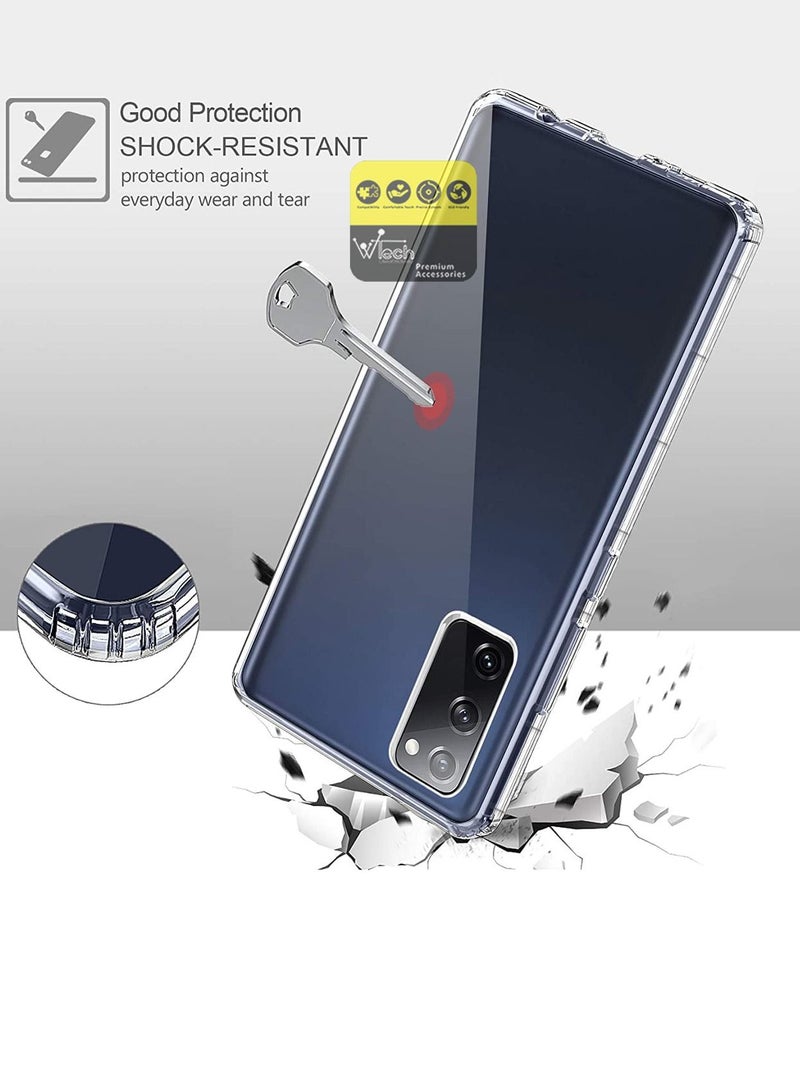 CHAPPELINE AIRBAG CASE Series Premium Transparent Airbag Shockproof Anti-Yellowing Case Cover For Samsung Galaxy S20 FE Clear - Image 4