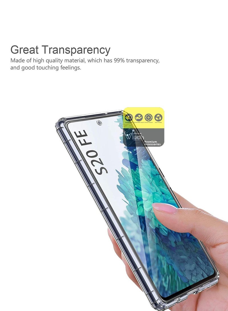 CHAPPELINE AIRBAG CASE Series Premium Transparent Airbag Shockproof Anti-Yellowing Case Cover For Samsung Galaxy S20 FE Clear - Image 2