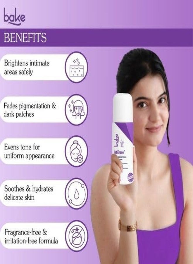 BAKE IntiErase™ Intimate Brightening Roll-On Serum With 5% Azelaic Acid, 5% Niacinamide, Alpha Arbutin | For Dark Underarms, Inner Thighs, Knees & Bikini Area | Intimate Areas for Women & Men - 50ml - Image 2