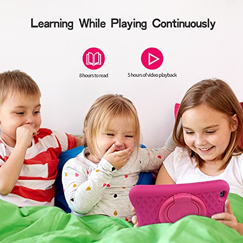 PRITOM 8 inch Quad Core Kids Android Tablet, 64GB, WiFi, Bluetooth, Dual Camera, Educationl, Games,Parental Control, Kids Software with Kids-Tablet Case(Pink) - Image 5